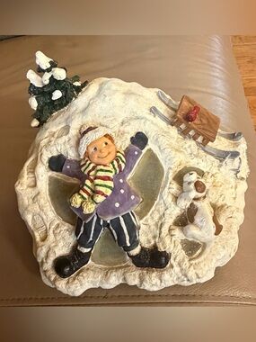 Holiday Snow Angel Figurine that lights up